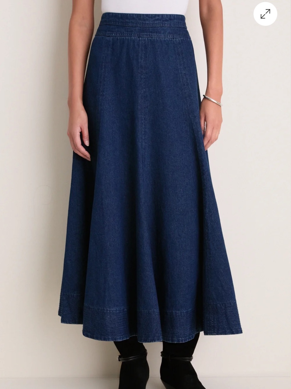 Tuckernuck Dark Blue Denim Maxi Skirt - Picture 2 of 4